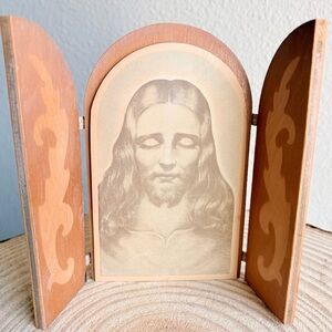 VTG Knott’s Berry Farm Transfiguration Glow In Dark Jesus Triptych Paul Klieben